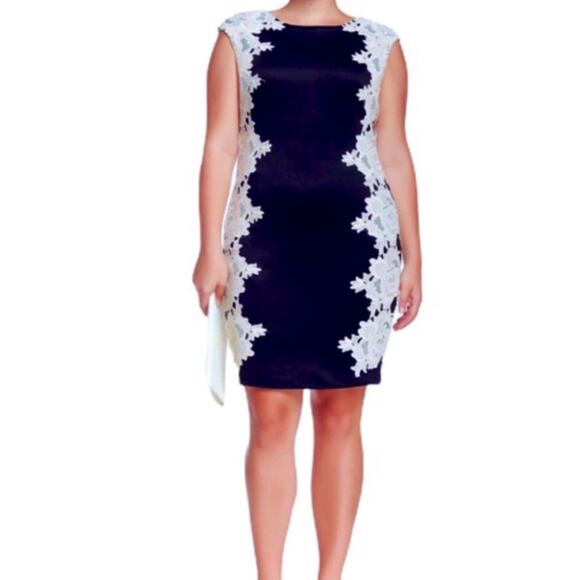 NWT Women's Jax Floral Lace Sheath Dress - Picture 2 of 3